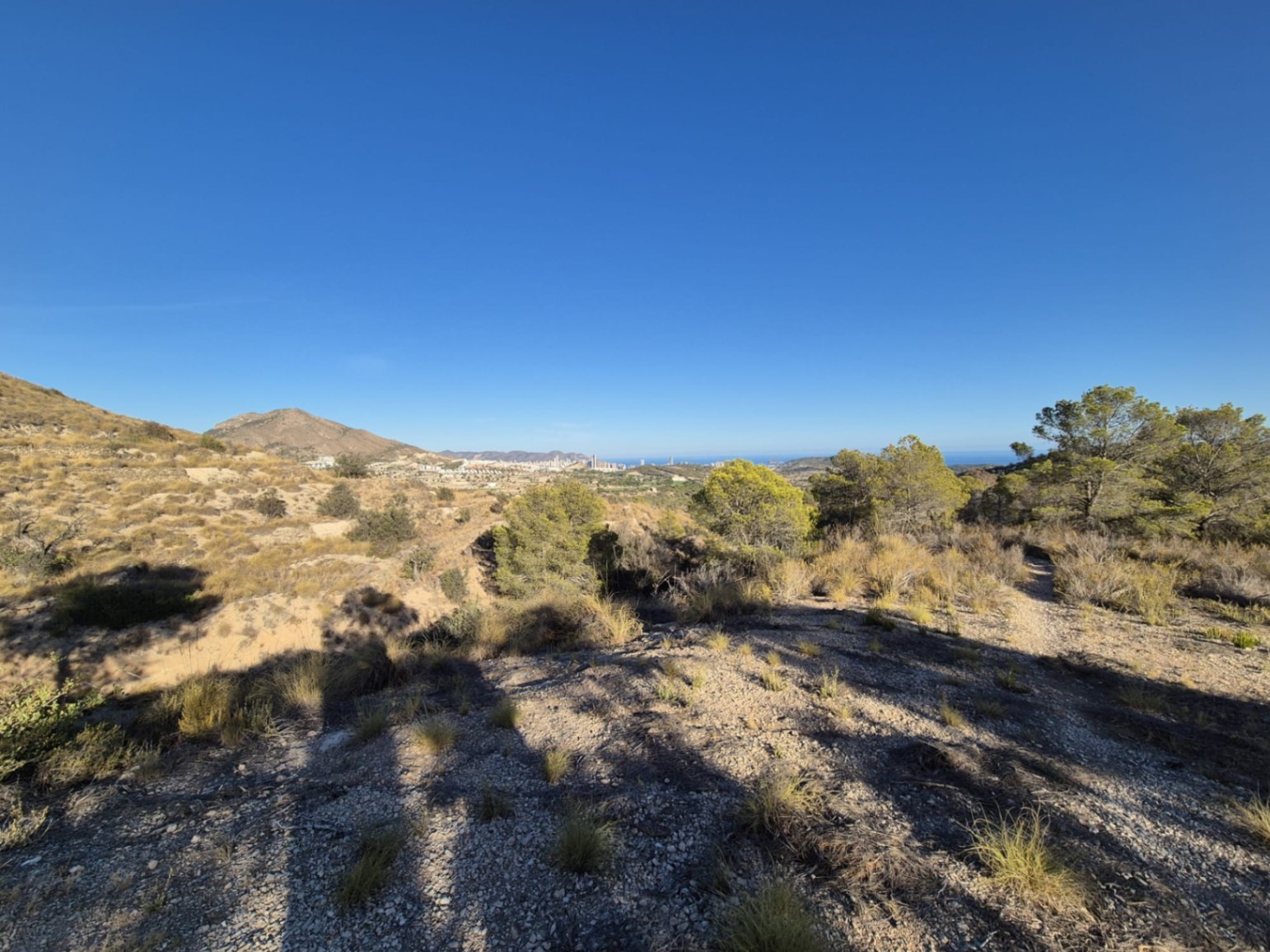 Terreno rústico con vistas al mar en Villajoyosa – Partida Robella de 13.823 m2