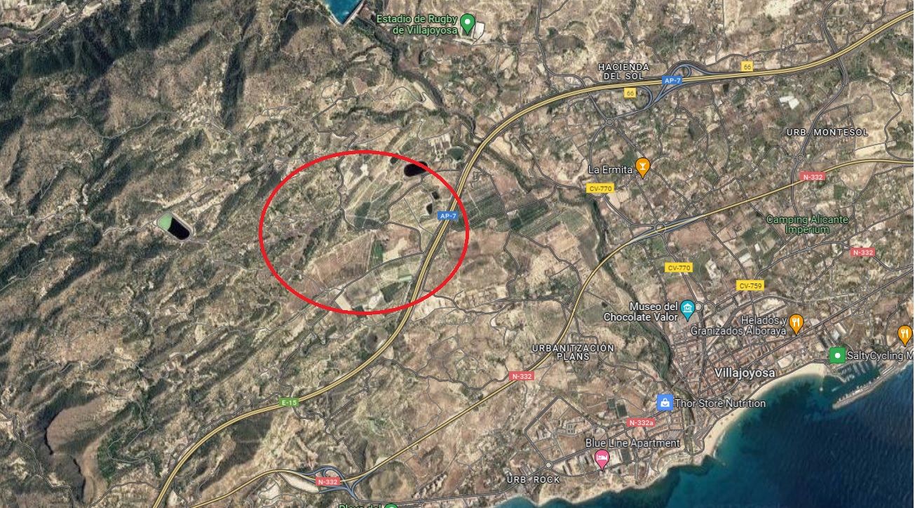 Finca rústica en venta Villajoyosa
