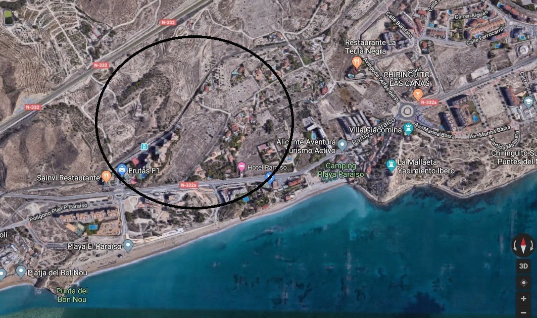 Parcela rústica en Villajoyosa